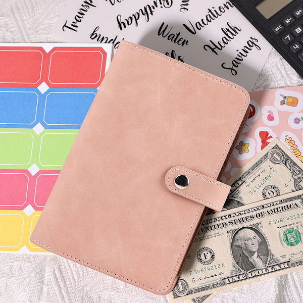 Budget Notebook Budget Notebook med film, A6 Budget Lösbladsmapp Pengkuvert Kuvertväg, Budget Notebook Pengarrangör, Pengarbesparing