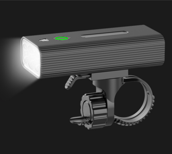 Uppladdningsbar USB, kraftfull 2400mAh LED-belysning, fram och bak w