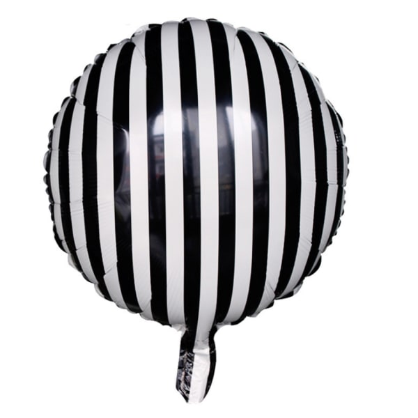 Schackbrädeballong Aluminiumfolieballong Svart Vit