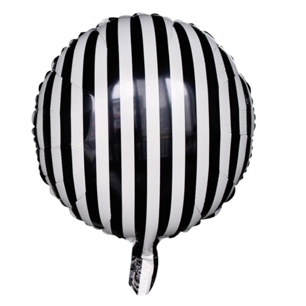 Ternet Ballon Aluminiumfolie Ballon Sort Hvid