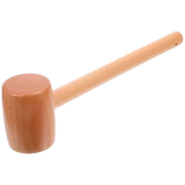 1 stk. træhammer, legetøj, krabbe- og skaldyrshammer, træ minihammer