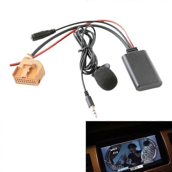 Bil Bluetooth 5.0 Aux Kabel Mikrofon Handsfree Mobiltelefon Gratis Ringing Av/av2 Adapter For Q7 A6
