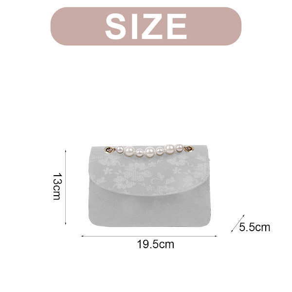 Ny väska dammode Pärla handväska kedja axelväska crossbody