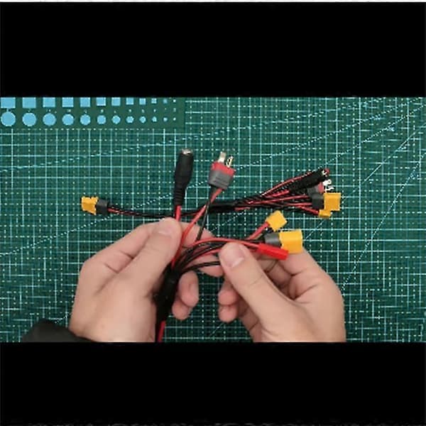 20cm 16awg 4.0mm Bananstik Xt60 Til 18awg Xt60 Xt30 Dc5.5 Kabel Til B6 Oplader Rc Fpv(b)