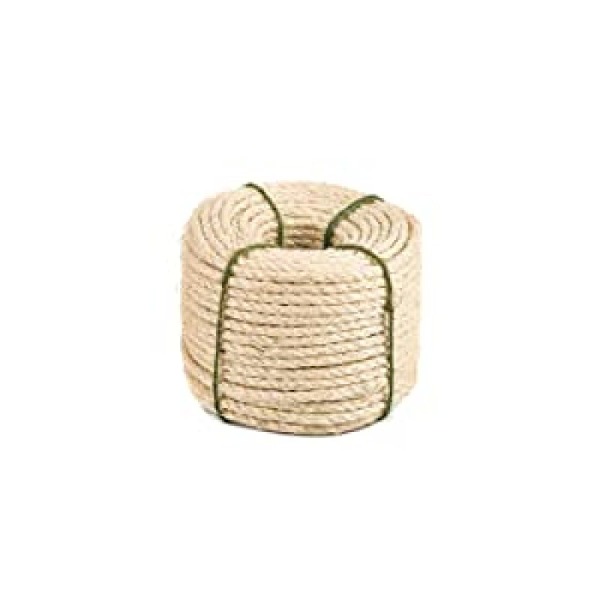Naturligt sisalrep, sisalrep för skrapstolpe, multifunktionsrepsisal, DIY och utbytbart, en del för skrapstolpe, 30 m, 8 mm (med