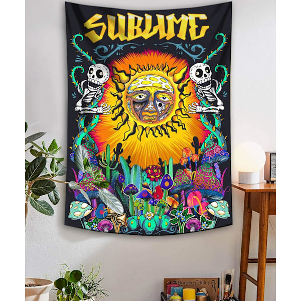 Lifeel Trippy Sublime Sun -seinävaate, Psykedeelinen ja Hauska