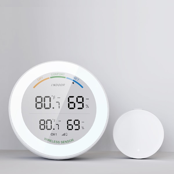 Analog Termometer Inomhus, Uppdaterad Hygrometer med LCD Touch Screen, Termometer för Heminredning & Noggrann Övervakning av Temperatur och Luftfuktighet