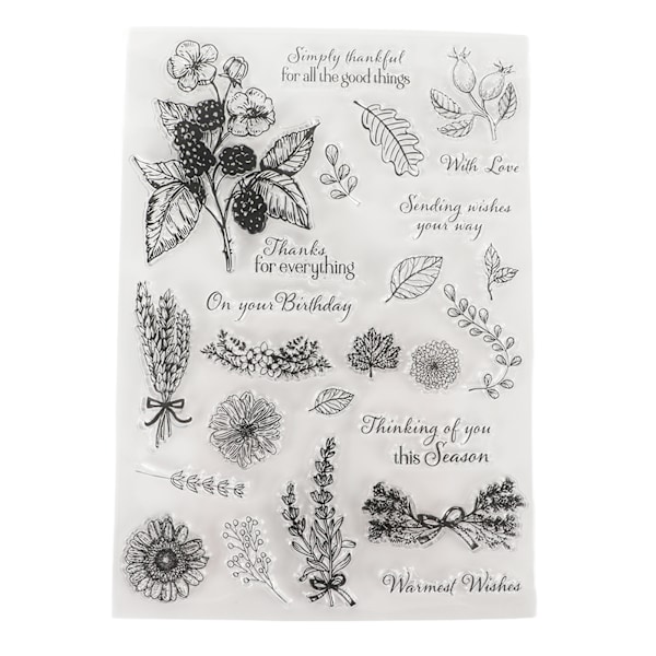 Klar Stempel Klar Avtrykk Flere Mønstre Gjenvinnbare Transparent Stempel for å Lage Invitasjoner Dekorasjon DIY Kort