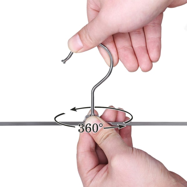 20 kpl Liukumattomat Metalliset Vaatetelineet 29 × 12cm