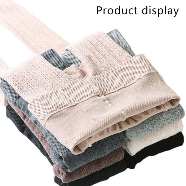 Vintervarma ogenomskinliga fodrade tights för kvinnor, hög midja, elastiska