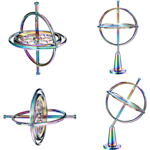 Rostfritt Stålaxel Gyroskop Leksak, Anti-Gravitations Snurra, Ökar Kreativitet & Fokus, Pålitlig Kvalitet, Tidsfördriv För Stresslindring,