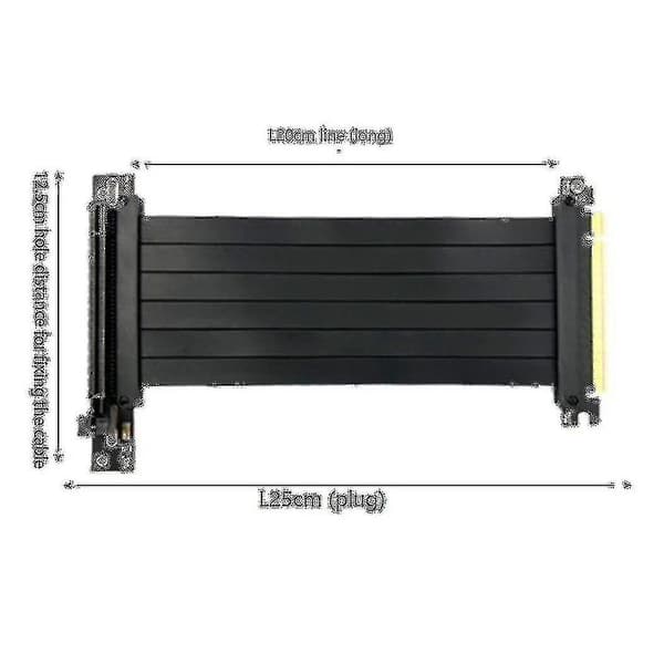 PCI-E 3.0 X16 grafikkortsförlängningskabel PCIe förlängningskabel VGA spelgrafikkortsadapterkabel