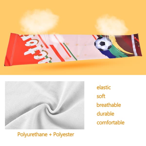 Herre Sports Åndbar Hurtigtørrende Elastisk Kompression Lang Beskyttende Arm Sleeve (Hvid-L)