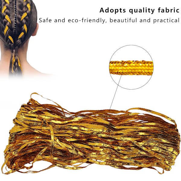 Trendiga Dreadlocks Hårsnoddar Dreadlocks Hårsmycken Dekoration Flätor Tillbehör Guld