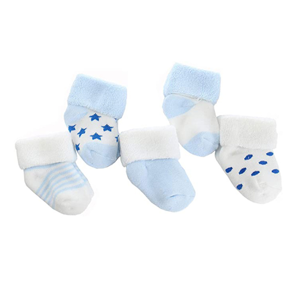 5 Paria Uusia Lämpimiä Vauvan Terry-Sukkia, Vauvansukkia, Piirretty Vauva