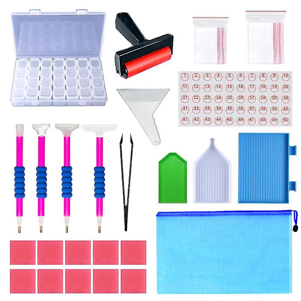 77 st 5D diamantmålningssatser verktygssats DIY broderihantverk kors
