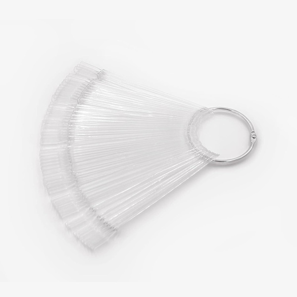 Pinkiou Nagelfärgdisplay klistrar Nagelfärg Hjulringmönster för Nagelfärggel Färgdisplay (transparent)