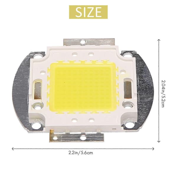 LED-chip 100W 7500lm Vit Glödlampa Spotlight Högintegrerad DIY