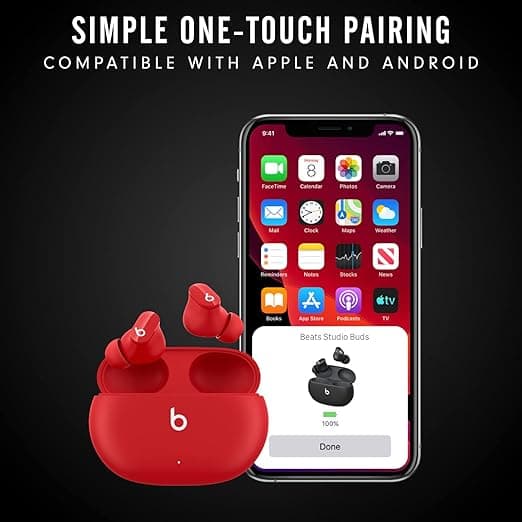 Ægte trådløse støjreducerende øretelefoner – Kompatible med Apple &