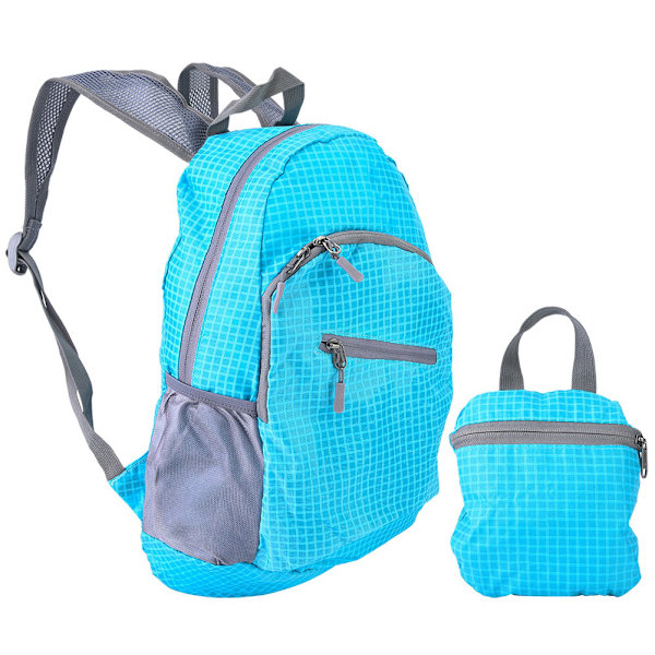 Unisex Utomhus Multifunktionell Vikbar Laptop Ryggsäck Rese Dubbel Axelväska