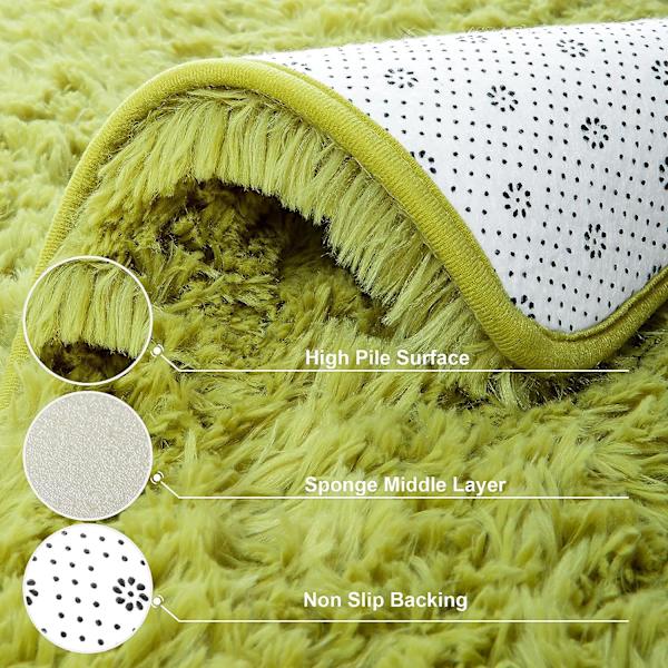 Pehmeät ja pörröiset aluematot makuuhuoneeseen, lastenhuoneeseen, plushiset ja pörröiset