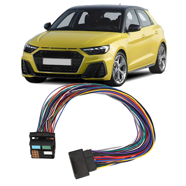 60cm 52-pins MQB Quadlock Forlengelsesadapterkabel Bluetooth 5.0 5‑12V for Bilradiohøyttalere