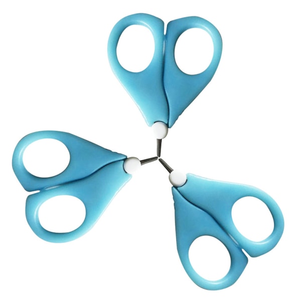 Children's round head nail scissors with sleeve head nail