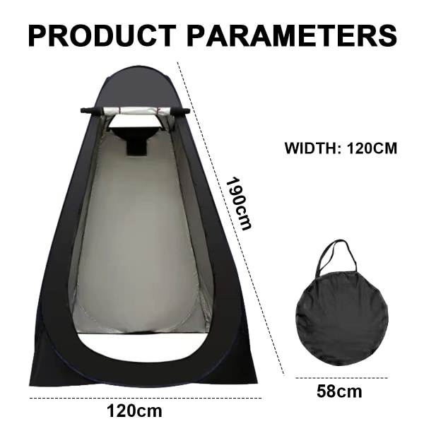 Pop Up Shower Tent Dressing Changing Tent Pod Toilet Tent 47''x