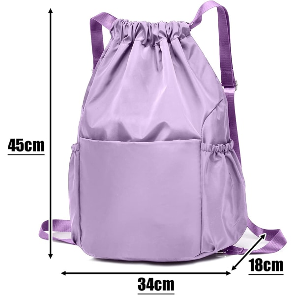 Sports treningsbag, vanntett bag, unisex ryggsekk, dagstursekk, treningsbag, sportsbag for skole, sport, reise og utendørs bruk