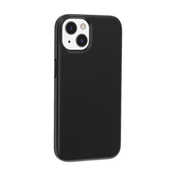 Frostet Blød TPU Tynd Stødsikker Beskyttelsesetui til iPhone 13 Sort