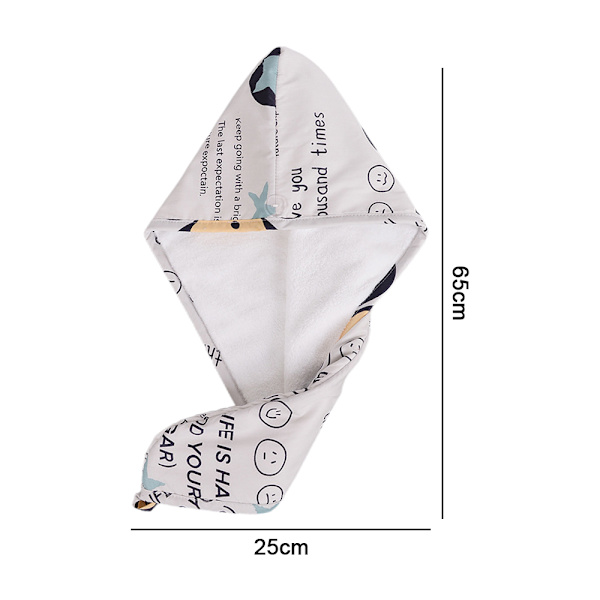 Hårhandduk Wrap Snabbtorkande, Hår Turban Lätt