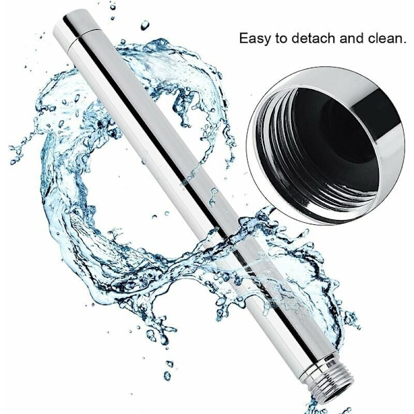 Universal Threads dusjarm i rustfritt stål, høykvalitetsmateriale for elegant design og rustbeskyttelse på badet ditt
