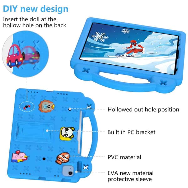 Apple iPad 10.9 2022 10. generation EVA Skum Stand Case - Lyseblå