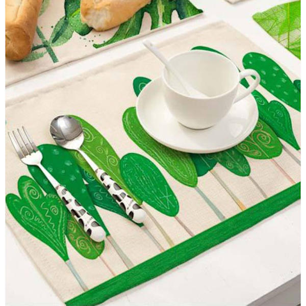 6-pack bordsunderlägg/platsmatta modern design platsmatta högkvalitativ B