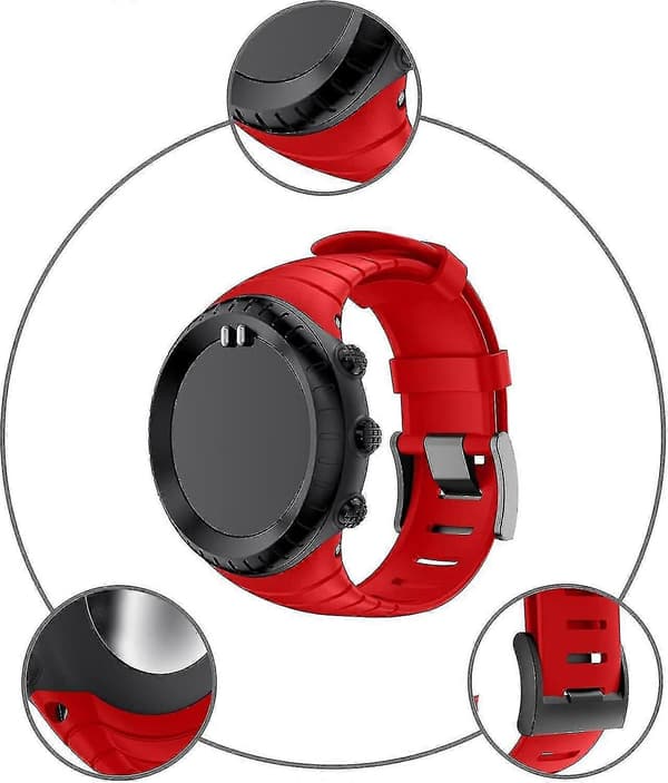 Suunto Core Rem, Gummi Udskiftningsurrem Til Suunto Core Ss014993000.