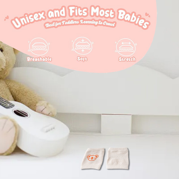 2 par babystrumpor skyddar armbågsskydd småbarn krypande knä