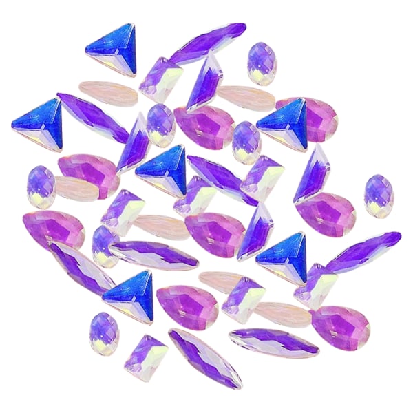 Diverse Nagelkristaller med platt rygg, diamantformade strass för nagelkonstdesign Style 6