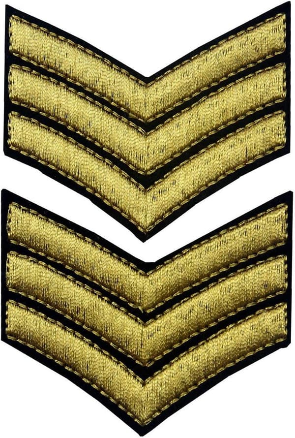 US Army Broderte Merke - Sergeant Grad - vil bli sydd på
