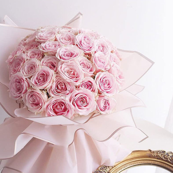 1 förpackning blomsteromslag - rosa