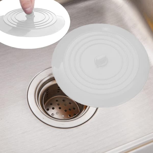 Silikon Gummi Avløpsplugg 15cm Avløpsplugg Universal Vask Plugg fo