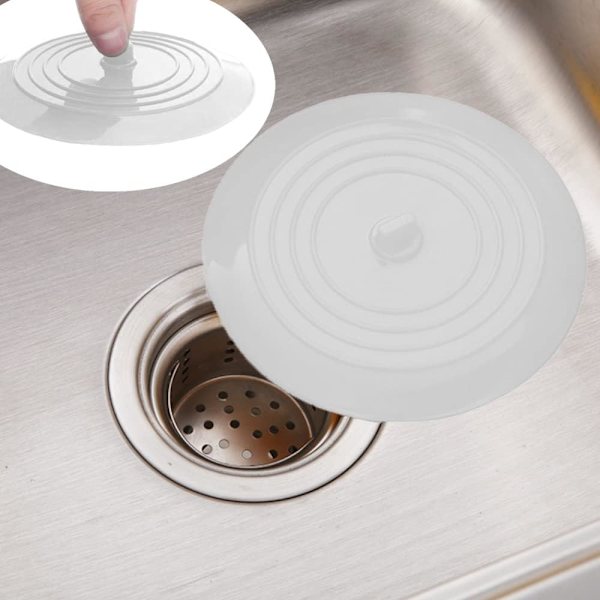 Silikon Gummi Avløpsplugg 15cm Avløpsplugg Universal Vaskavløpsplugg