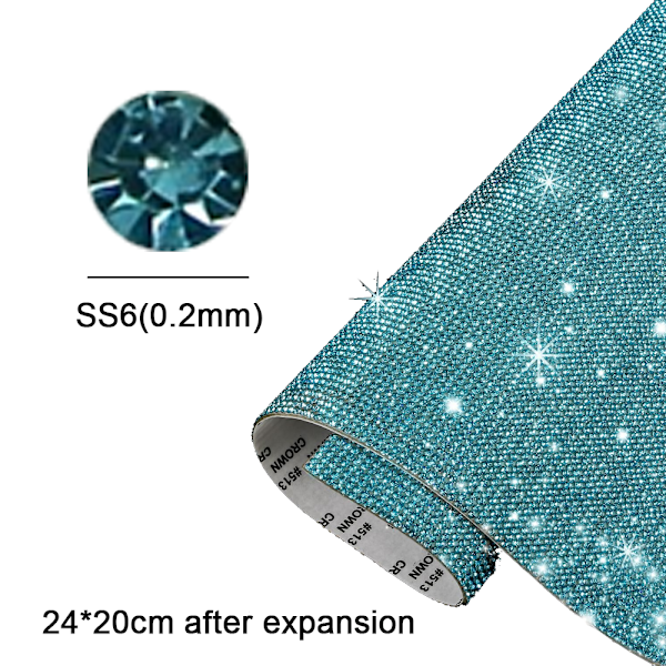 Kristall Rhinestone klistermärkesark, DIY bil/nagel/hem/telefon/tillbehör dekoration klistermärke