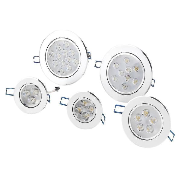 9W/12W LED-downlight infälld taklampa + LED-drivdon varmvit