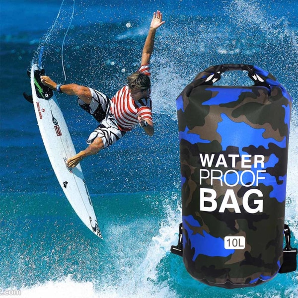 Vanntett tørrsekk, rulletoppsekk holder utstyret tørt for rafting,