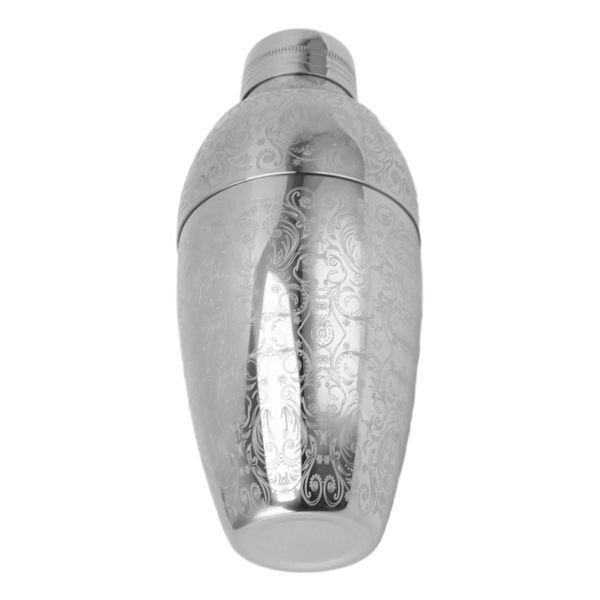Cocktail Shaker Amerikansk Stil 304 Rustfrit Stål Cocktail Bartending Mixer Shaker til Bar Tilbehør Ætsning