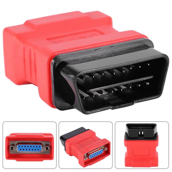 OBD II 16-polet Adapter Connector til Maxidas DS708 Scanner Pin Adapter Connector
