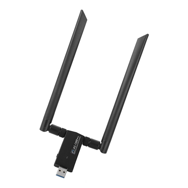 AC USB 5.8G Dobbelbånds Wifi Dongle Adapter Trådløst Nettverkskort