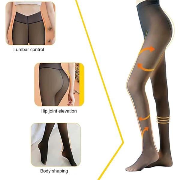 Termo tights til kvinder, vinter tights, forede tights