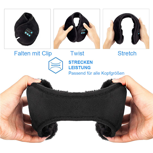 Bluetooth-ørevarmere med bomull