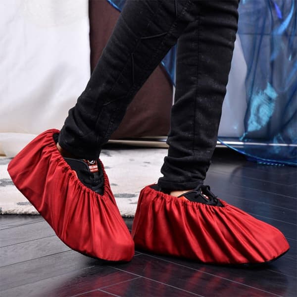 5 STK Vaskbare Oversko Genanvendelige Skoovertræk, Flannel Oversko,